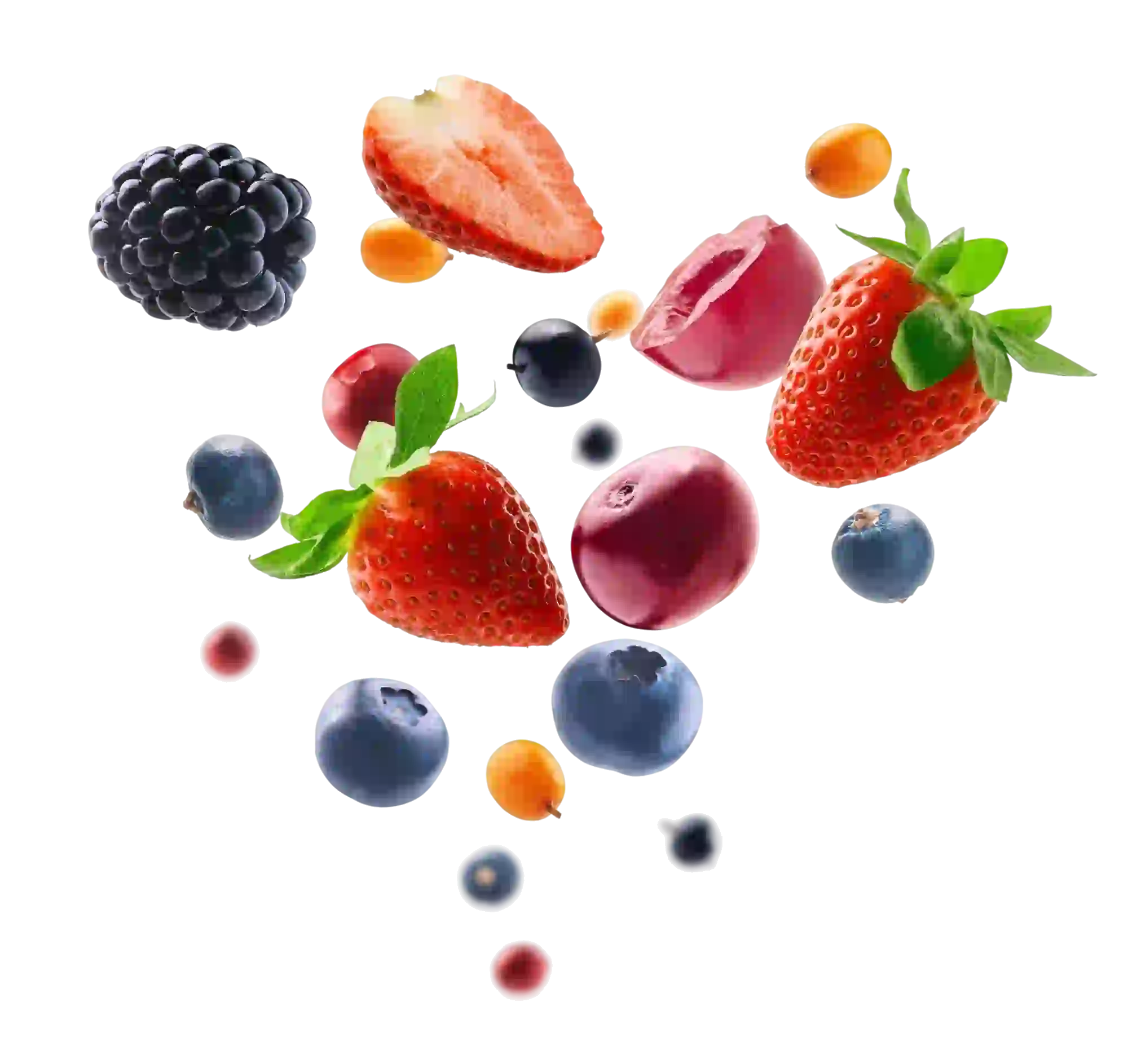 Fruta recién triturada