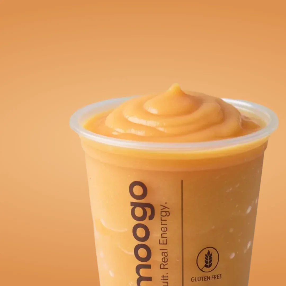 Smoothie Sunshine Energy de mango, piña, maracuyá y cáscara de limón